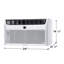 Frigidaire 10 000 BTU 115 V 450 pi. Ca. Pi. Climatiseur mural en blanc-125100326