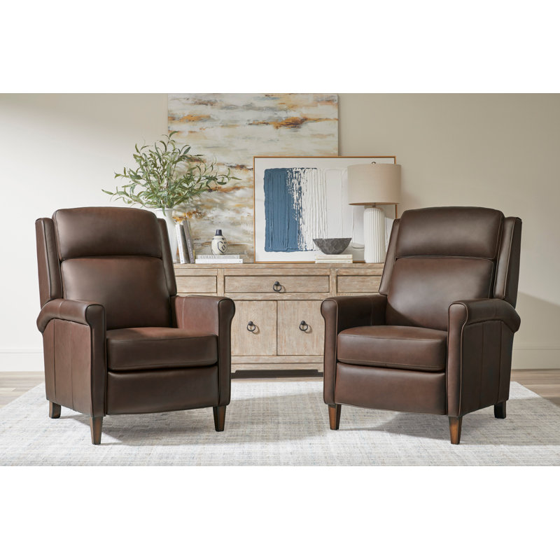 Ensemble de deux fauteuils inclinables manuels Owensville, Tourbillon de noyer