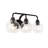 Daulton Iron/Seeded Glass Cottage Rustic LED Vanity Light-1588011384-1531401950
