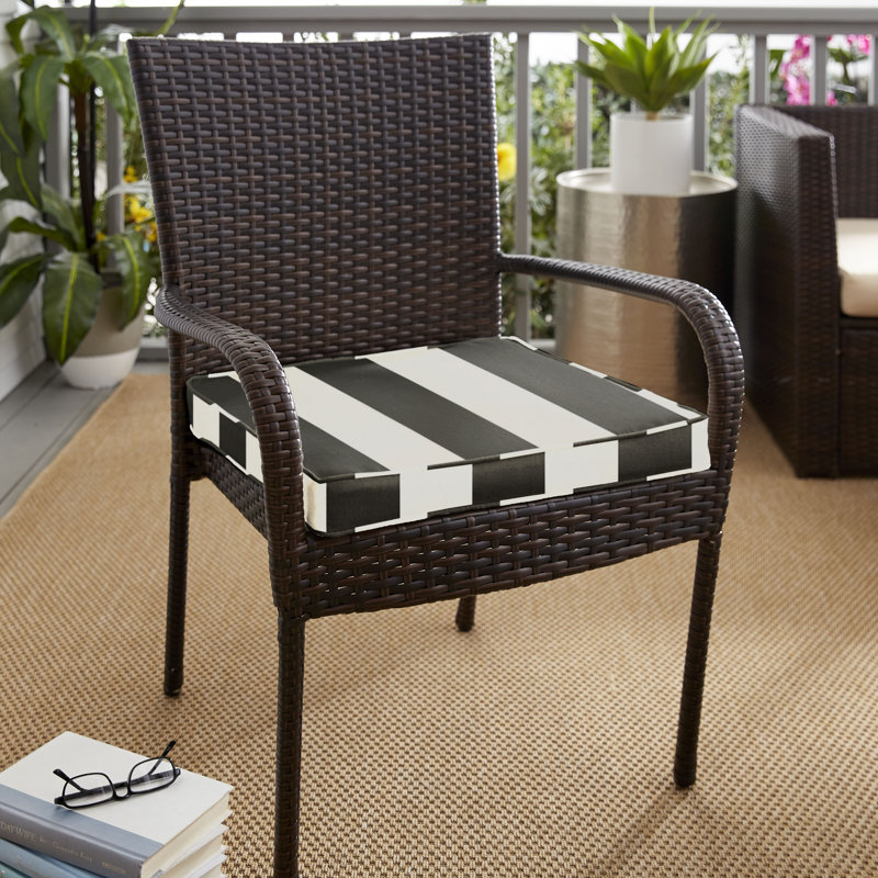 Eldine Sunbrella Outdoor 2'' Dining Chair Cushion