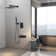 Wall Mounted Shower System With Waterfall Tub Spout And Handheld Shower Head