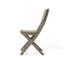 Ensemble de bistro extérieur en bois d'acacia pliant résistant aux intempéries 3 pièces (1 table et 2 chaises pliantes)