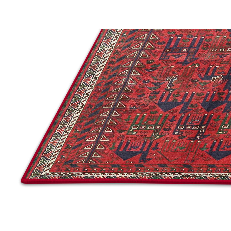 Tapis rouge / bleu / vert, Rectangle 7 pi x 10 pi