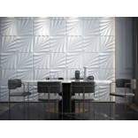 Dundee Deco Falkirk Retro 3D IV Off White Faux Waves PVC 3D Wall Panel ...