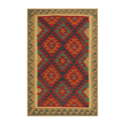 Tapis rouge / brun Southwestern