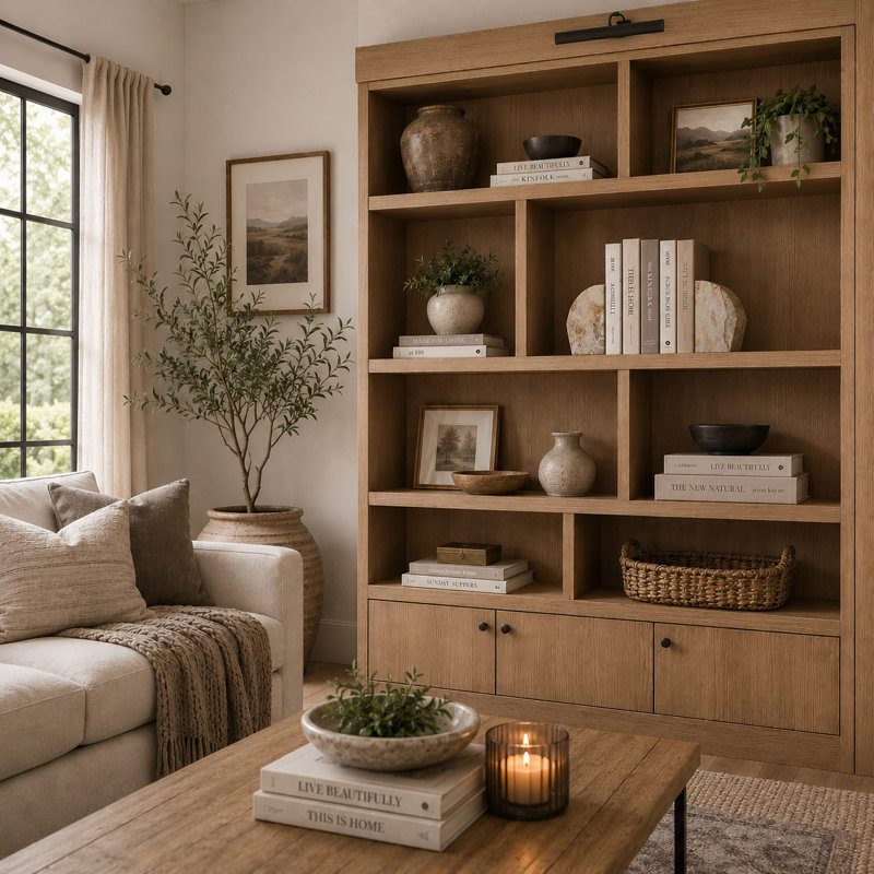 Apollo - Serre-livres en marbre beige pour tablettes | Ensemble de 2