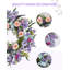 Couronne de printemps et d'été 20 pouces, couronne de fleurs colorée artificielle pour la porte d'entrée