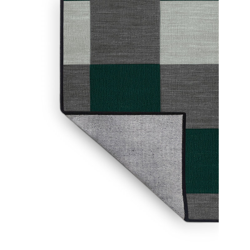 Machine Washable Botanical Area Rug, Square 8'