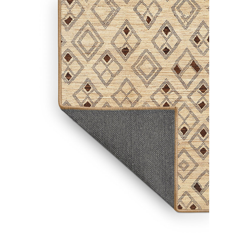 Geometric Indoor Rug, Rectangle 2' x 4'