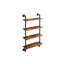 127cm H x 61.5cm W Metal Bookcase