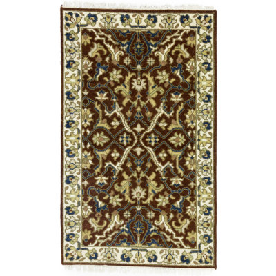 Tapis rouille traditionnel Oushak Chobi 3 x 5 rouille