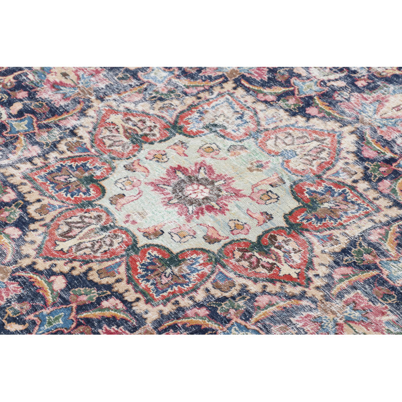 Distressed One-of-a-Kind 8'11X11'9 Hand Knotted Area Rug
