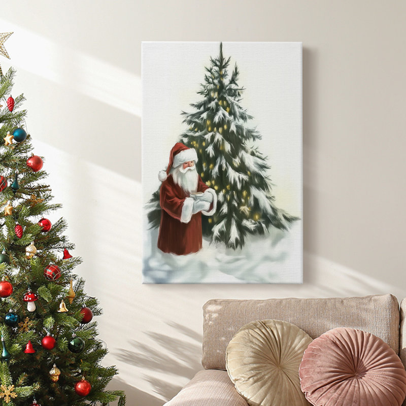Art des Fêtes de Noël - Toile tendue avec châssis CCLxxviii, H 18 po x l 12 po
