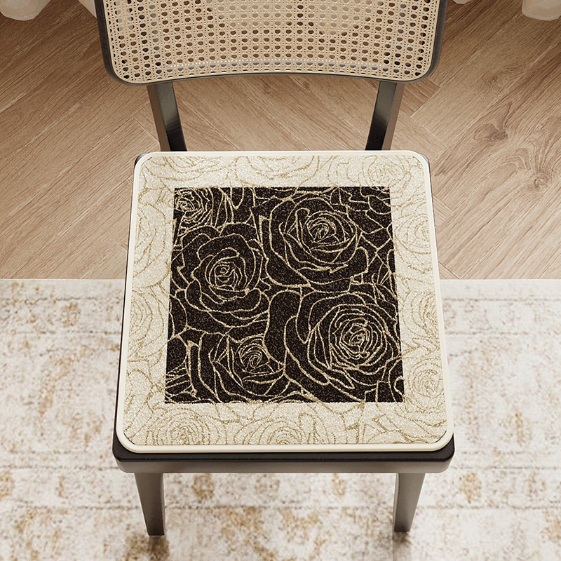 Coussin de chaise Bungalow Rose, L 17,71 po x P 17,71 po
