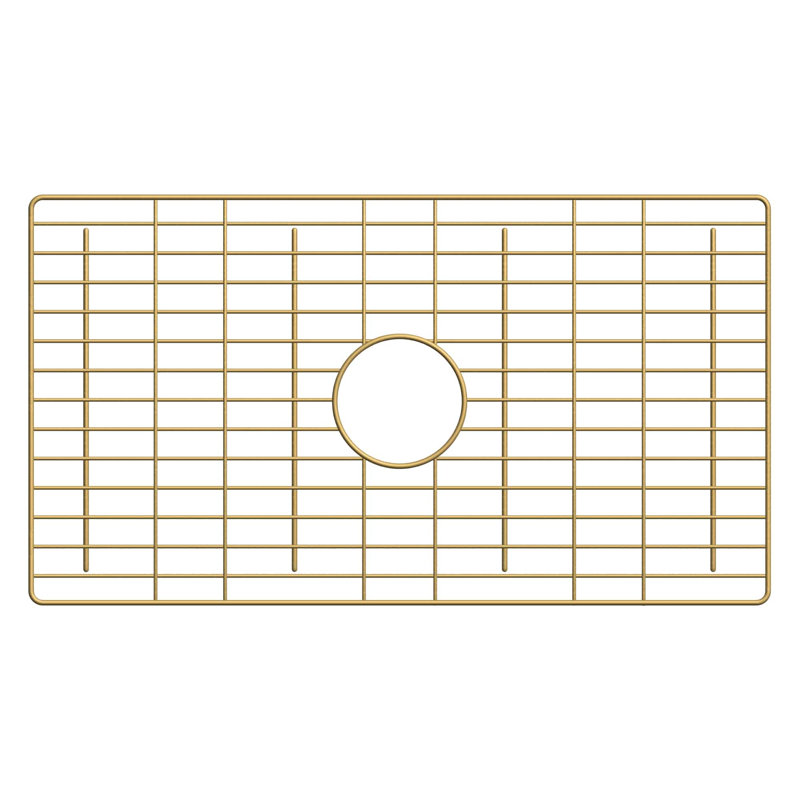 Grille inférieure de 25,75 po x 14,25 po en PVD bronze champagne, Champagne Champagne PVD