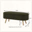 Banc de rangement avec repose-pieds ovale-129506440