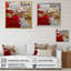 «Cardinal Sin Retro Delight Abstract Red & Gold», reproduction d'art sur toile-1681620865-1681620888