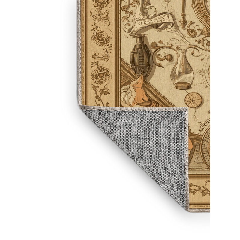 Tapis oriental Braylen classique lavable à la machine - reliure beige, 2 x 5
