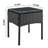 Noli Modern 2-Person Patio Conversation Sets with Polyester Cushions in Black and Gray-1982495537