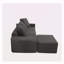 Ensemble de canapé modulaire convertible avec tissu en microfibre et mousse de compression, sécuritaire et confortable pour la vie moderne-118055064