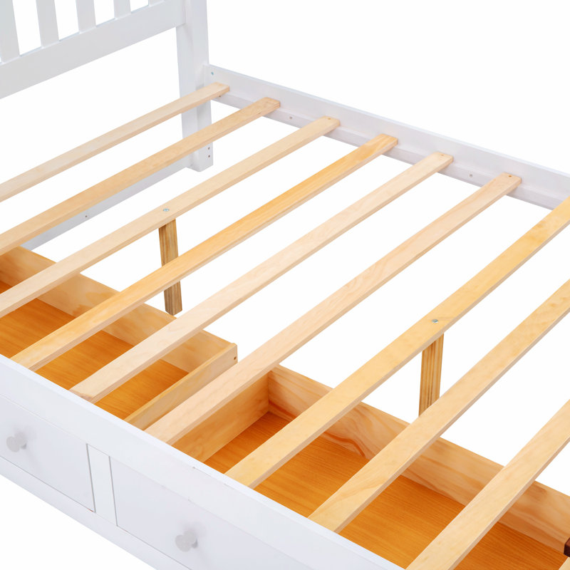Leshunda Wood Platform Bed With Drawers