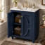 Meuble-lavabo de 24 po avec lavabo en céramique Mavessa-939184951
