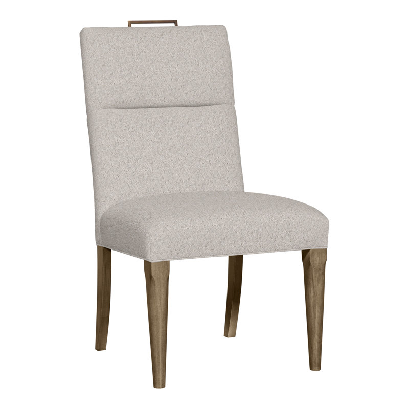 Thom Filicia Home Fabric Tight Back Side Chair, Navada Granite, Hampton