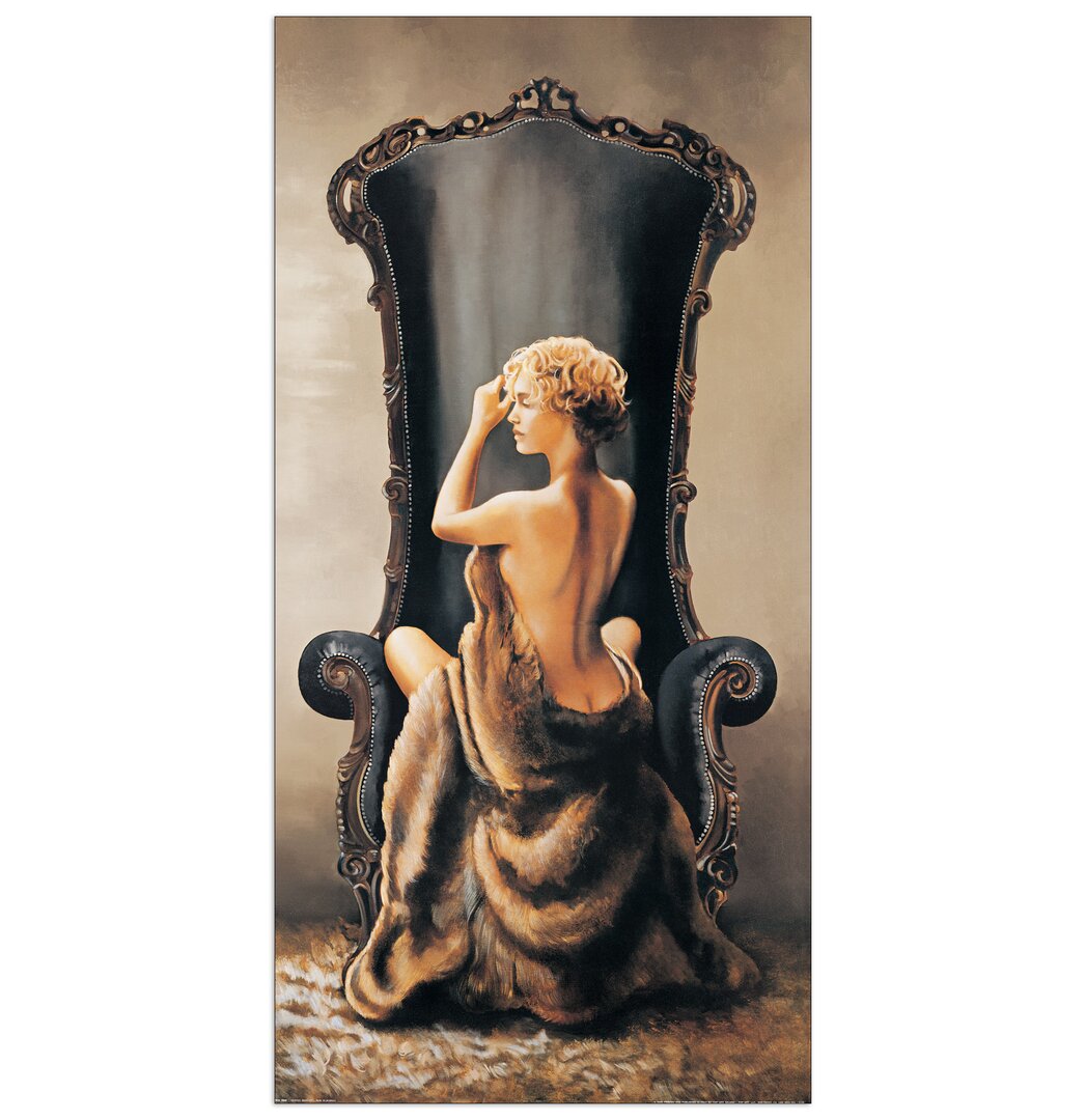 Paneel „Seated Beauty“ von Di Scenza, Kunstdruck