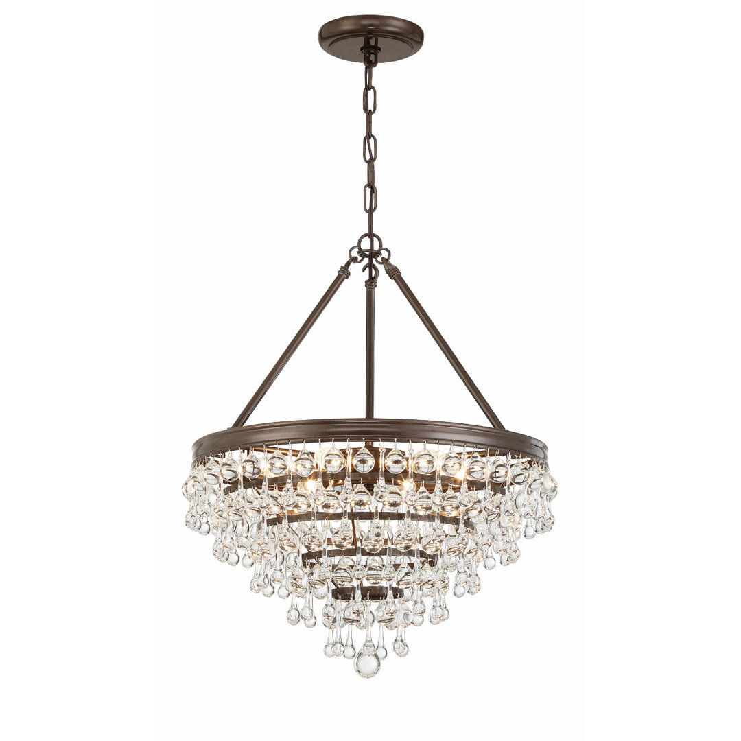 Freddy 6 - Light Dimmable Tiered Chandelier Willa Arlo™ Interiors 