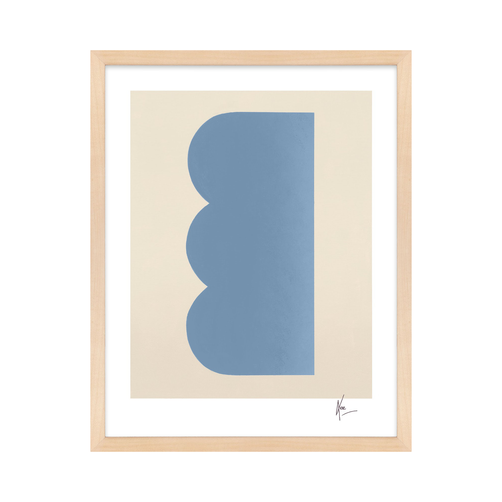 Keyhole 6 by Lee Lessem, 30" H x 24" W x 1.25" D, Maple Framed