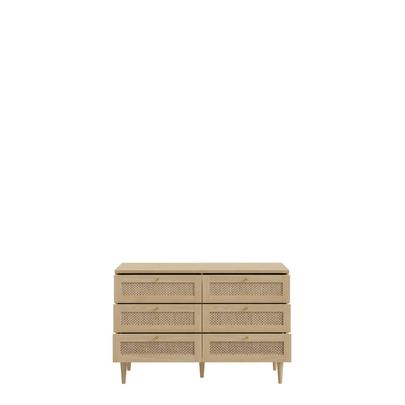 6 Drawer Horizontal Double Dresser