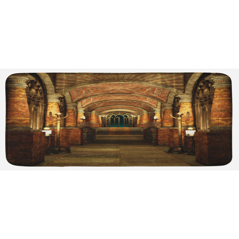 Rustic Polyester Kitchen Mat