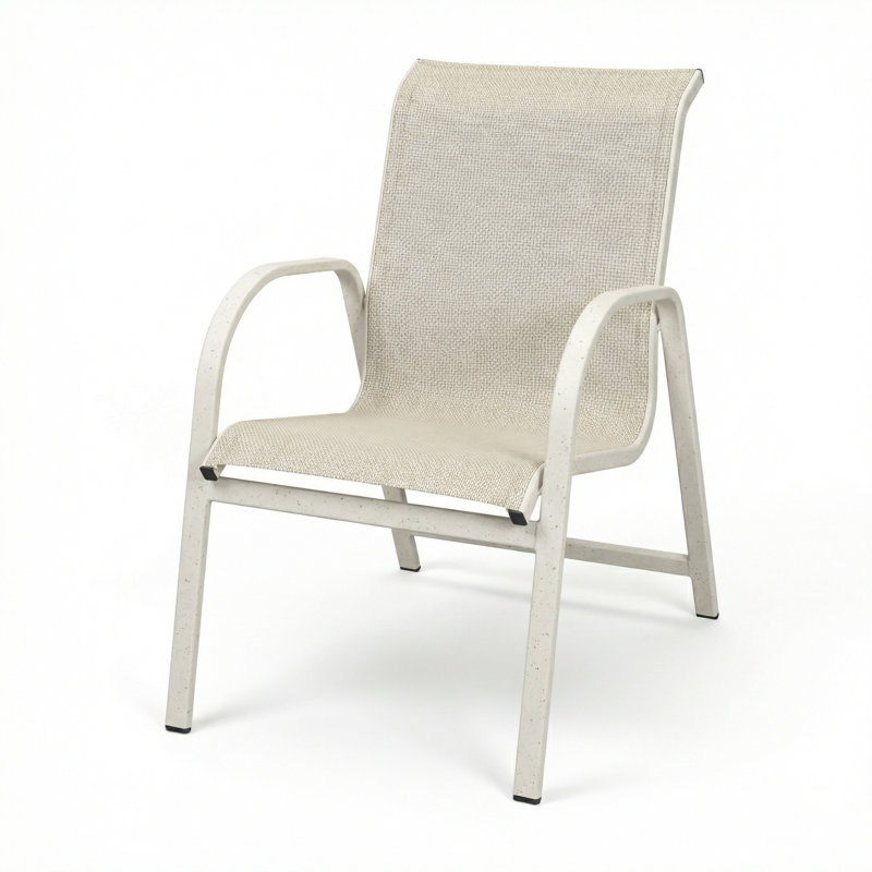 Chaise avec accoudoirs, Harnais Augustine Oyster II / blanc rivière