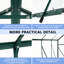 Serre en polycarbonate - pour cour extérieure avec base galvanisée et drainage efficace-115808149