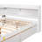 Bed Frame with Built-in L-Shaped Bookshelves & 2 Storage Drawers – Space-Saving Modern Platform Bed, Solid Pine Wood Construction, Minimalist Design-97292216-97292214