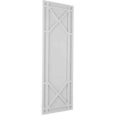 True Fit PVC Bungalow Fixed Mount Shutters