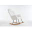 Fauteuil oscillant rembourré en tissu 055-Teddy