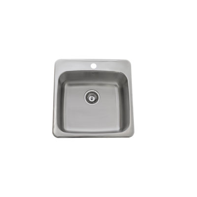 Évier en acier inoxydable encastré à cuve simple 20 po x 20 po ONEX®