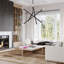 Lustre 8 lumières bronze avec détails en laiton antique-996542538