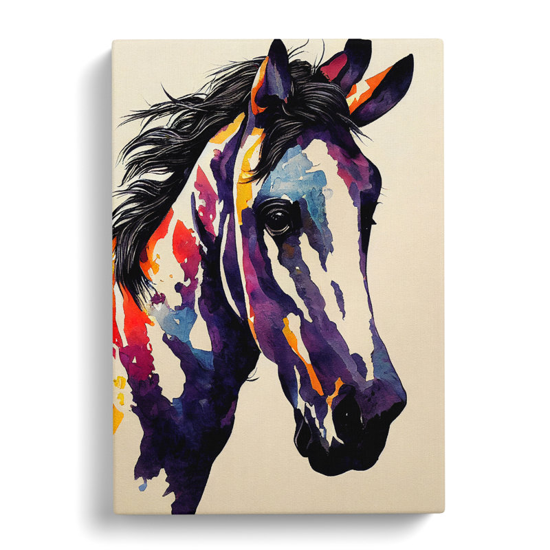 Colour Of The Horse - Wrapped Canvas Print, 50cm H x 35cm W