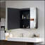 Sophisticated 30X26 Inch Black LED Mirror Medicine Cabinet Surface, Defogger, Anti-Fog,Dimmable Lights Brightness Memory