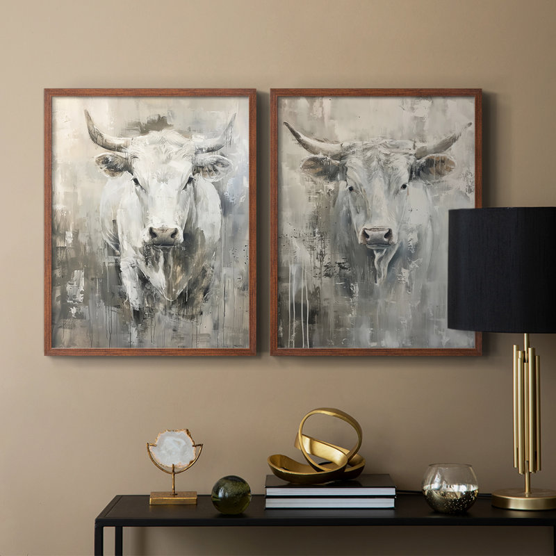 ANIMALS Series Cxxv - reproduction encadrée de qualité supérieure - prête à être accrochée - aucun clou requis - aucun clou requis