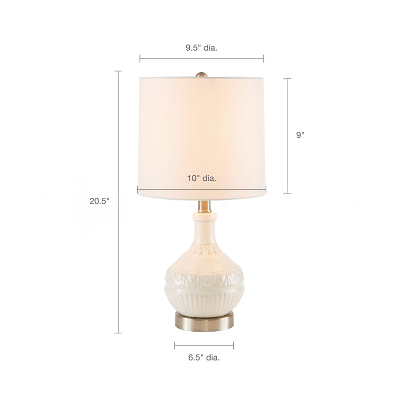 Gypsy Embossed Boho Table Lamp