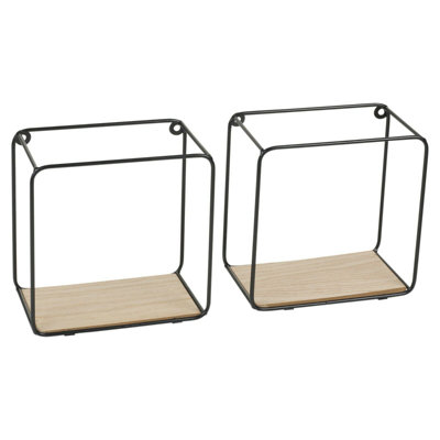 Johnar 3 Piece Square Floating Shelf