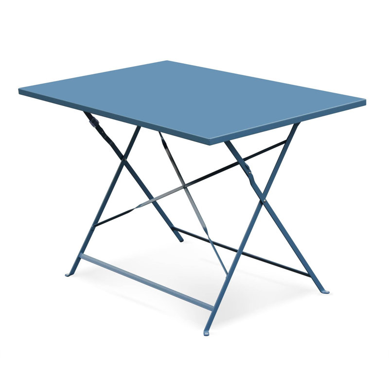 Iona-Louise 4 - Person Patio Dining Set with Rectangular Table, Blue