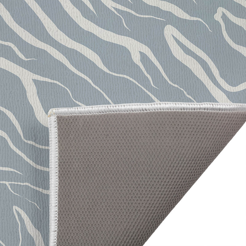 Paillasson Lush Cracks, Bleu ardoise, bleu, L 24 po x L 17 po