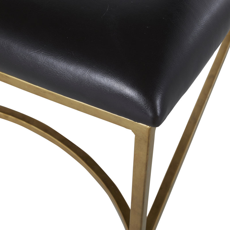 Matthew Wing Back Side Chair in Black