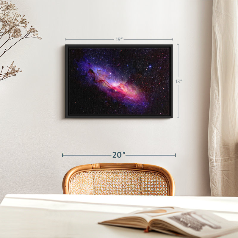 «Galaxy In Space», reproduction sur toile, H 13 po x l 19 po