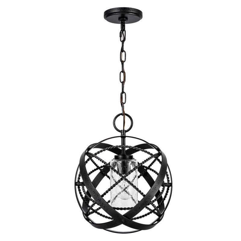 Luminaire suspendu sphère d'extérieur 1 lumière Tangled