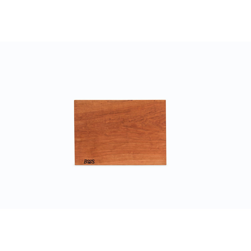 Rustic-Edge Design Reversible Cutting Board, Cherry, 1.75" H x 12" W x 17" D